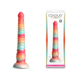 Colours Stacked - 9 Dildo - Red/Gold - Red/Gold 23 cm Fantasy Dildo-NSN-0412-11