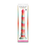 Colours Stacked - 12 Dildo - Red/Gold - Red/Gold 30.6 cm Fantasy Dildo-NSN-0412-21
