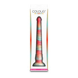 Colours Stacked - 12 Dildo - Red/Gold - Red/Gold 30.6 cm Fantasy Dildo-NSN-0412-21