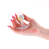 Glams Cosmic - Small - Rainbow - Clear/Rainbow 8.1 cm Small Butt Plug-NSN-0515-19