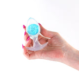 Glams Cosmic - Medium - Blue - Clear/Blue 9.5 cm Small Butt Plug-NSN-0515-27