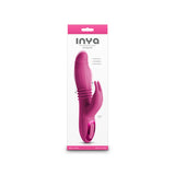 INYA Passion - Pink - Pink 22.2 cm USB Rechargeable Thrusting Rabbit Vibrator-NSN-0552-44