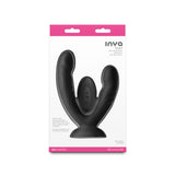 INYA Duet - Black - Black USB Rechargeable Vibrating Double Dildo with Wireless Remote