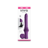 INYA Super Stroker - Purple - Purple 36.8 cm USB Rechargeable Thrusting Vibrator with Remote Control & Stand-NSN-0558-05