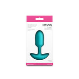 INYA Pulse - Teal - Teal 11 cm USB Rechargeable Vibrating Butt Plug