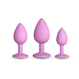 INYA Triple Ace Kit - Blush - Pink Butt Plugs - Set of 3 Sizes-NSN-0562-04