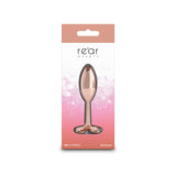 Rear Assets Clover - Rose Gold - Rose Gold 9.2 cm Metallic Butt Plug-NSN-0967-19