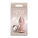 Rear Assets Iridescent - Small - Champagne - Iridescent Champagne 7.1 cm Small Butt Plug-NSN-0968-06