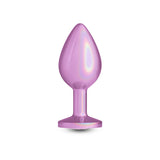 Rear Assets Iridescent - Medium - Pink - Iridescent Pink 8.2 cm Medium Butt Plug-NSN-0968-14