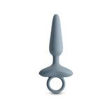 Renegade Maverick - Grey - Grey 15 cm USB Rechargeable Vibrating Butt Plug-NSN-1132-49