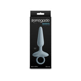 Renegade Maverick - Grey - Grey 15 cm USB Rechargeable Vibrating Butt Plug-NSN-1132-49