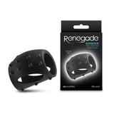 Renegade Sidekick - Black - Black USB Rechargeable Vibrating Penis Cage-NSN-1150-03
