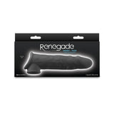 Renegade Annex - Thin - Black - Black 19.4 cm Penis Extender Sleeve-NSN-1165-03