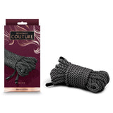 Bondage Couture Rope - Black - Black Bondage Rope - 7.6 metre-NSN-1307-33