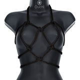 OUCH! Bondage Rope - 10 M - Black - Black Nylon Bondage Rope - 10 metre Length