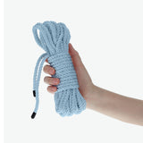 OUCH! Bondage Rope - 10 M - Powder Blue - Powder Blue Nylon Bondage Rope - 10 metre Length-OU1058PBLU