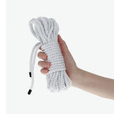 OUCH! Bondage Rope - 10 M - Silver - Silver Nylon Bondage Rope - 10 metre Length-OU1058SIL