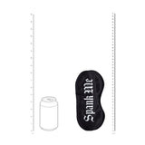 OUCH! Satin Mask - Spank Me - Black Printed Eye Mask