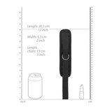 OUCH! Velvet & Velcro Adjustable Handcuffs - Black Restraints-OU516BLK