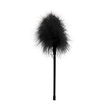 OUCH! Black & White Feather Tickler - Black Feather Crop-OU694BLK