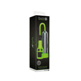 OUCH! Glow In The Dark Comfort Beginner Pump - Clear/Glow Penis Pump-OU786GLO