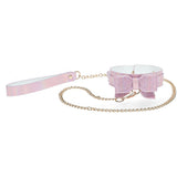 OUCH! Paris Collection - Collar with Leash - Pink Restraint-OU980PNK
