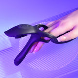 Playboy Pleasure The 3 Way - Black USB Rechargeable Vibrating Cock Ring with Wireless Remote-PB-RS-1287-2