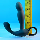 Playboy Pleasure COME HITHER - Black 13.2 cm USB Rechargeable Vibrating Prostate Massager with Wireless Remote Control-PB-RS-2383-2