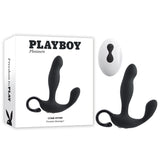 Playboy Pleasure COME HITHER - Black 13.2 cm USB Rechargeable Vibrating Prostate Massager with Wireless Remote Control-PB-RS-2383-2