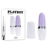 Playboy Pleasure GETAWAY - White/Purple 14.2 cm USB Rechargeable Tapping Stimulator-PB-RS-4653-2