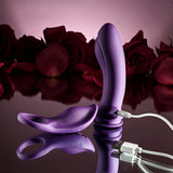 Playboy Pleasure MIX & MATCH - Purple USB Rechargeable with C-Ring Attachment-PB-RS-4714-2
