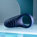 Playboy Pleasure PLEASURE POINT - Blue USB Rechargeable Vibrating Cock Ring-PB-RS-5308-2