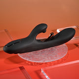 Playboy Pleasure AUREUS - Black 22.7 cm USB Rechargeable Rabbit Vibrator with Internal Flicker-PB-RS-5919-2