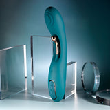 Playboy Pleasure AURELIE - Green 22.7 cm USB Rechargeable Vibrator with Internal Flicker-PB-RS-5964-2