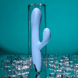 Playboy Pleasure UP AND AWAY - Blue 26.7 cm USB Rechargeable Rabbit Vibrator-PB-RS-6237-2