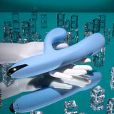 Playboy Pleasure UP AND AWAY - Blue 26.7 cm USB Rechargeable Rabbit Vibrator-PB-RS-6237-2