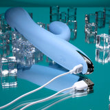 Playboy Pleasure UP AND AWAY - Blue 26.7 cm USB Rechargeable Rabbit Vibrator-PB-RS-6237-2