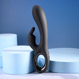 Playboy Pleasure LATE NIGHT BUNNY - Black 20 cm USB Rechargeable Rabbit Vibrator-PB-RS-6251-2