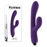 Playboy Pleasure NEW CRUSH - Purple 20.6 cm USB Rechargeable Rabbit Vibrator-PB-RS-6282-2