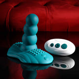 Playboy Pleasure HAVE A SEAT - Green USB Rechargeable Rideable Vibrator and Grinder Pad with Remote-PB-RS-6367-2