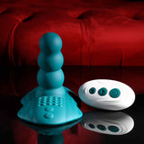 Playboy Pleasure HAVE A SEAT - Green USB Rechargeable Rideable Vibrator and Grinder Pad with Remote-PB-RS-6367-2