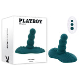 Playboy Pleasure HAVE A SEAT - Green USB Rechargeable Rideable Vibrator and Grinder Pad with Remote-PB-RS-6367-2