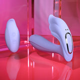 Playboy Pleasure LILAC FANTASY - Purple 13.5 cm USB Rechargeable Tapping Vibrator with Remote-PB-RS-6473-2