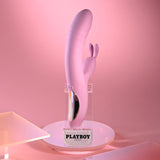 Playboy Pleasure RUB ME RIGHT - Pink 23.2 cm USB Rechargeable Thrusting Rabbit Vibrator-PB-RS-6626-2