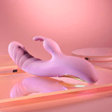 Playboy Pleasure RUB ME RIGHT - Pink 23.2 cm USB Rechargeable Thrusting Rabbit Vibrator-PB-RS-6626-2