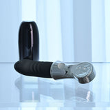 Playboy Pleasure BON VOYAGE - Black/Chrome 18.7 cm USB-C Rechargeable Tapping Vibrator