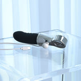 Playboy Pleasure BON VOYAGE - Black/Chrome 18.7 cm USB-C Rechargeable Tapping Vibrator