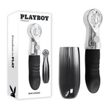 Playboy Pleasure BON VOYAGE - Black/Chrome 18.7 cm USB-C Rechargeable Tapping Vibrator