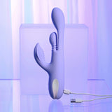 Playboy Pleasure NUBBIN RUBBIN - Purple 24.1 cm USB Rechargeable Thrusting Rabbit Vibrator-PB-RS-6695-2