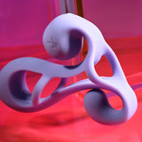 Playboy Pleasure FANTASY CAGE - Purple USB Rechargeable Vibrating Penis Sleeve-PB-RS-6824-2